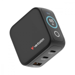 Verbatim Mini GaN Charger 65W TFT 2xUSB-C EU/UK/USA