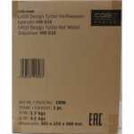 Renew. Caso HW 616 Turbo Hot Water Dispenser, Capacity 2.5 L, Stainless steel, Black | Renew. Caso Turbo Hot Water Dispenser | HW 616 | Water Dispenser | 2600 W | 2.5 L | Plastic/Stainless Steel | Black/Stainless Steel | DAMAGED PACKAGING