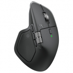Logitech MX Master 4 - Mouse - 8 buttons - wireless - Bluetooth, 2.4 GHz - USB wireless receiver - Graphite Black