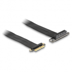 Riser Karte PCI Express x4 Stecker zu x4 Slot 90&deg; gewinkelt mit Kabel 30 cm