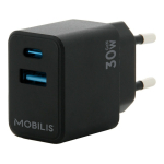 Wall Charger - 30W - 1 USB A + 1 USB C - GaN