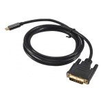 USB-C > DVI 24+1 (ST-ST) 1,8m 4K 30Hz Black