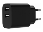GEMBIRD 2-port universal USB charger 2.4A black