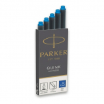 1x5 Parker Tintenpatrone Quink knigsblau auswaschbar