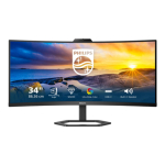 Philips | Monitor with Windows Hello Webcam | 34E1C5600HE/00 | 34 " | VA | 21:9 | 100 Hz | 4 ms | 3440 x 1440 pixels | 300 cd/m&sup2; | HDMI ports quantity 1 | Black | Warranty 36 month(s)