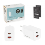 Movano GaN 45W USB-C PD + USB-A Charger (White)