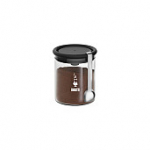 Bialetti Kaffee-Aromabeh&auml;lter aus Glas - f&uuml;r 250g Kaffee - Deckel mit Standvorrichtung - inkl. L&ouml;ffel