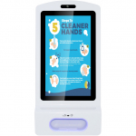 ALLNET Display 21 Zoll Desinfektion Kioskterminal RK3288 Farbe wei&szlig; oh. Standfu&szlig;