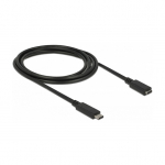 DeLock USB-C (ST-BU) 2m Verl&auml;ngerungskabel Schwarz