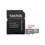 CARD MicroSD Card 64GB Sandisk Ultra Class 10 inkl. Adapter