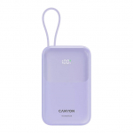 Canyon OnPower 101 - Powerbank - 10.000 mAh - dig. disp. - in USB-C - out USB-A - QC 3.0/USB-C