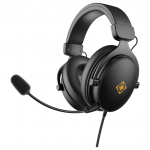 Deltaco Headset Gaming Proteinleder,3,5-mm-Anschluss schwarz