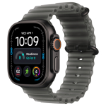 Apple Watch Ultra 4 Titanium Cellular 49mm Schwarz (Ocean Armband halbtransparentes schwarz)