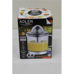 Renew. Adler AD 4012 Citrus Juicer, 2 Pressing Cups for Big and Small Citrus Fruits, 40W, Black | Adler Citrus Juicer | AD 4012 | Type  Citrus juicer | Black | 40 W | Number of speeds 1 | DAMAGED PACKAGING