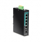 TRENDnet Industrie Switch 5 Port Gbit Unman. L2 PoE+ Metall