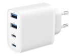 GEMBIRD 4-port 40 W GaN USB PowerDelivery fast charger white