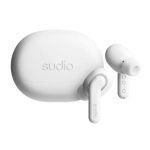 Sudio Earbuds | E4 Pro | Bluetooth | In-ear | Microphone | Cloud White | Noise canceling | Noise reduction | Wireless