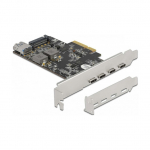 PCI Express x4 Karte zu 4 x USB Type-C&trade; + 1 x USB Typ-A - SuperSpeed USB 10 Gbps - Low Profile Formfaktor
