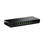 NETGEAR GS310TPv2 - Switch - 2+/L3 Lite - Smart - 8 x 10/100/1000 (PoE+) + 2 x SFP - Desktop, wandmontierbar - PoE+ (55 W)