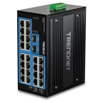 TRENDnet TI-G262 DIN-Rail Switch, 26-Port Industrial Gigabit