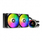 K Sharkoon Wasserk&uuml;hlung S80 RGB 2 L&uuml;fter 240mm schwarz