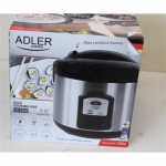 Renew. Adler | AD 6406 | 1000 W | Stainless steel/Black | DAMAGED PACKAGING, SCRATCHES ON TOP