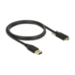 USB3.1 USB Typ-A Stecker > USB 3.1 Gen 2 USB Type-C&trade; Stecker mit Schrauben seitlich 1 m