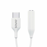 Savio Adapter AK-52 USB-C - Mini Jack 3,5 mm, Samsung