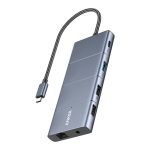 Anker 565 USB-C Hub (11-in-1) 1 x 10Gbps USB-C 1 & USB-A 1 x HDMI 1 x DP 1 x 100W USB-C 1 x Ethernet 1 x AUX 1 x microSD gray