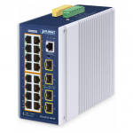 PLANET Industrial 16-Port 10/100/1000T + 4 1G/2,5 SFP POE