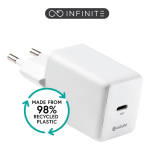 INFINITE (GRS) USB-C Charger EU PD 45W GaN. 1 X USB-C.