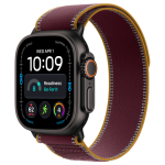 Apple Watch Ultra 4 Titanium Cellular 49mm Schwarz (Trail Loop burgunder) S/M