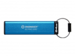 KINGSTON 64GB USB-C IronKey Keypad 200C FIPS 140-3 Lvl 3 Pending AES-256