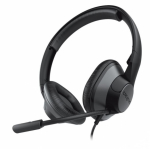 Creative ChatMax HS-720 V2 headset - on-ear - USB - black - with Noise-Cancelling Condenser Boom Mic