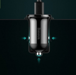 Baseus CCALLP-01 2XUSB 4.8A car charger 2 x USB black
