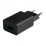 VALUE USB Charger mit Euro-Stecker, 1-Port (Typ-A), 12W