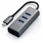 Satechi Type-C 2-in-1 3 Port USB 3.0 Hub & Ethernet, 4 in 1, ST-TC2N1USB31AM