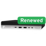 HP Renewed Grade B | ProDesk 600 G5 DM | Intel Core i3 | i3-9100T | 8 GB | NVMe | 128 GB | Intel UHD Graphics 630 | Windows 11 Home