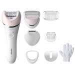 Philips BRE721/00 8000 Series Wet and Dry Epilator White, Pink