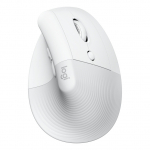 Logitech Lift for Mac Vertical Mouse ergonomic optical 6 buttons wireless Bluetooth Bolt USB receiver off-white