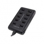 Logilink | USB Hub 10-Port USB2.0 with power adapter 3.5A | UA0125