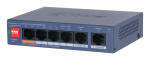 Switch|DAHUA|DH-CS4006-4ET2GT-60|Switch layer L2|2xRJ-45 ports|RJ-45 Ports Type Fast Ethernet (10/100)|4xGigabit Ethernet (copper) ports quantity|Power over Ethernet (PoE) Yes|4xPower over Ethernet (PoE) ports quantity|Total Power over Ethernet (PoE)