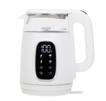 Adler Kettle 1.7l LED white silver AD 1305WS