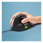 R-Go Maus HE ergonomisch rechts USB mittel schw./silb retail