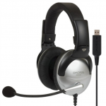 Koss | Gaming headphones | SB45 USB | Wired | On-Ear | Microphone | Silver/Black | Noise canceling