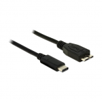 USB3.1 USB Type-C Stecker > USB Typ Micro-B Stecker 1,0 m schwarz Delock