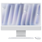 iMac Z1E2 59.62cm 23.5Zoll Standardglas M4 8C CPU/8C GPU/16C N.E. 24GB 256GB SSD Gbit Eth MM NumKey TID DE Silber