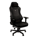 noblechairs HERO Echtleder Gaming Stuhl - schwarz/schwarz