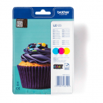 Brother Tinte LC123RBWBP / LC-123RBWBP Multipack in Blister C,M,Y