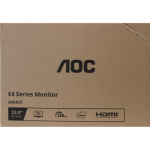 Renew. AOC 24E4CV 23.8&ldquo; IPS 1920x1080/300cd/m&sup2;/4ms/DisplayPort HDMI Headphone out | Renew. | AOC | 24E4CV | 23.8 " | IPS | FHD | 16:9 | 120 Hz | 4 ms | 1920 x 1080 pixels | 300 cd/m&sup2; | Black | Warranty 36 month(s) | DAMAGED PACKAGING